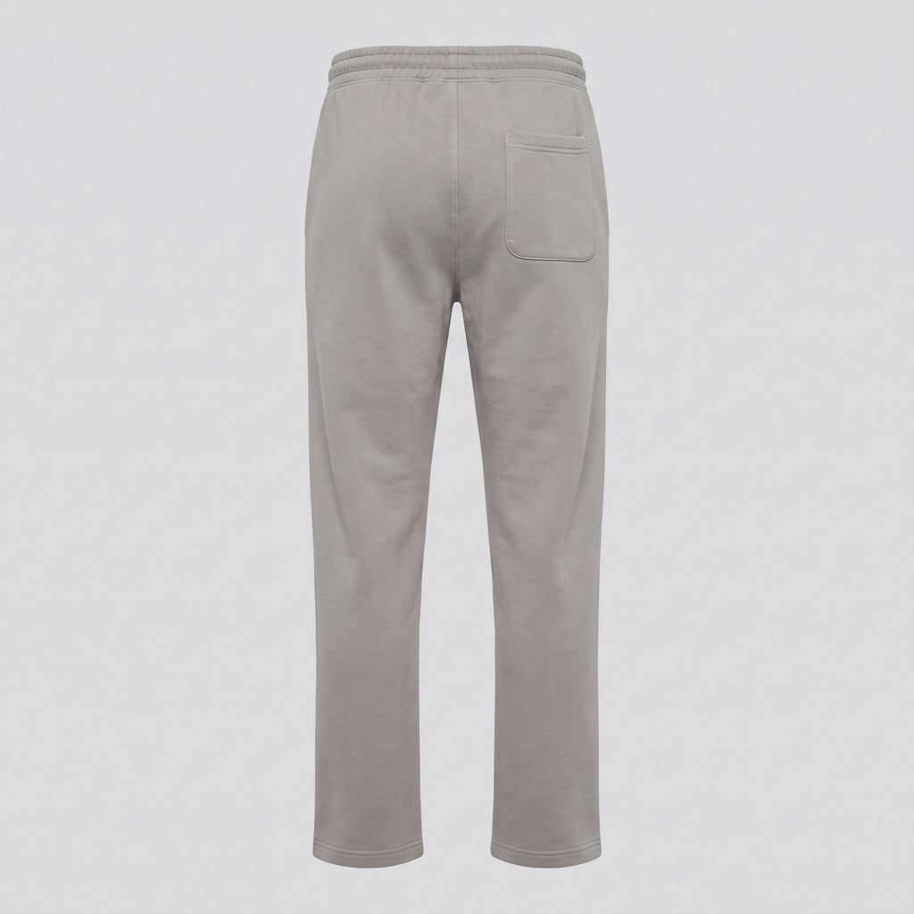 Jogging droit, gris pierre, vue de dos — ELLISON & MOOR