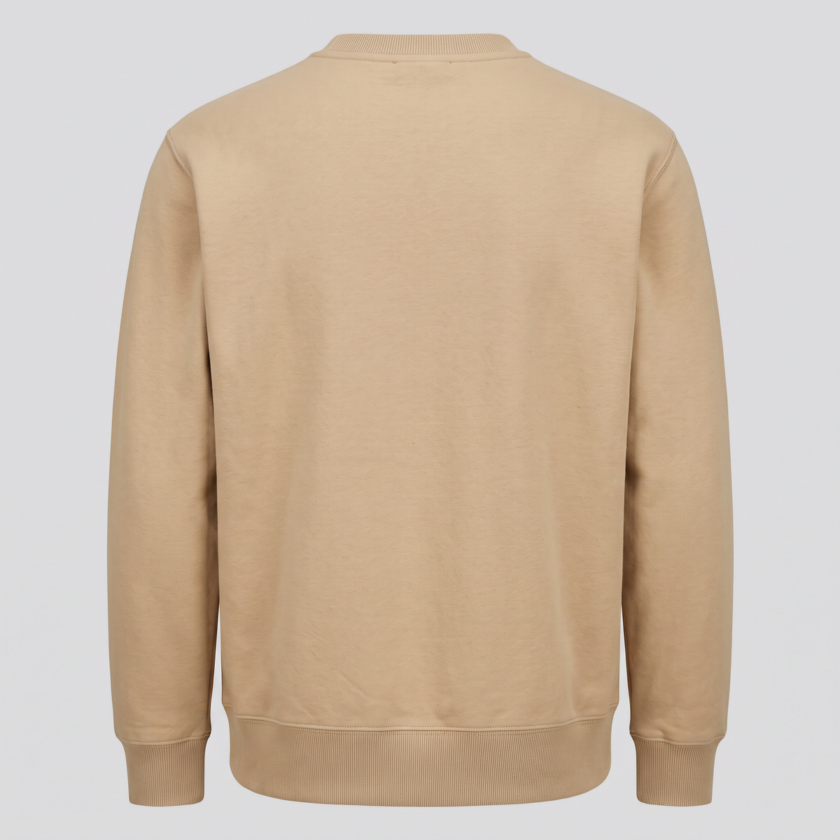Sweat col rond, sable, vue de dos — ELLISON & MOOR